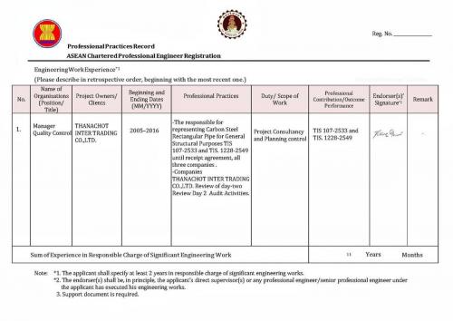 Renewal ASEAN Application Form Page 2